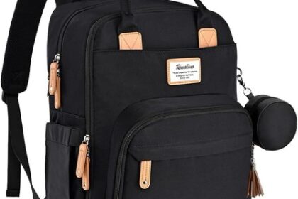 RUVALINO Baby Wickelrucksack, Multifunktional Wickeltasche Reise