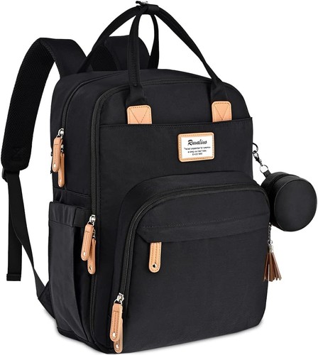 RUVALINO Baby Wickelrucksack, Multifunktional Wickeltasche Reise
